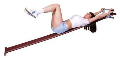 Evde osteokondroz tedavisi için egzersiz makinesi